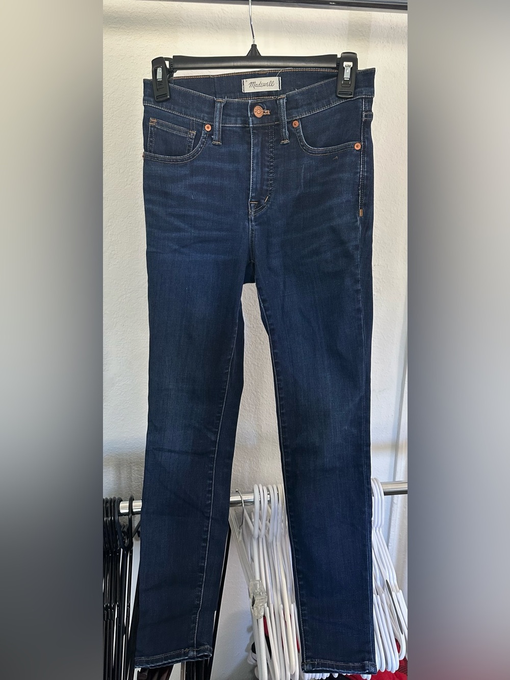 Madewell Skinny Jeans in Dark Indigo